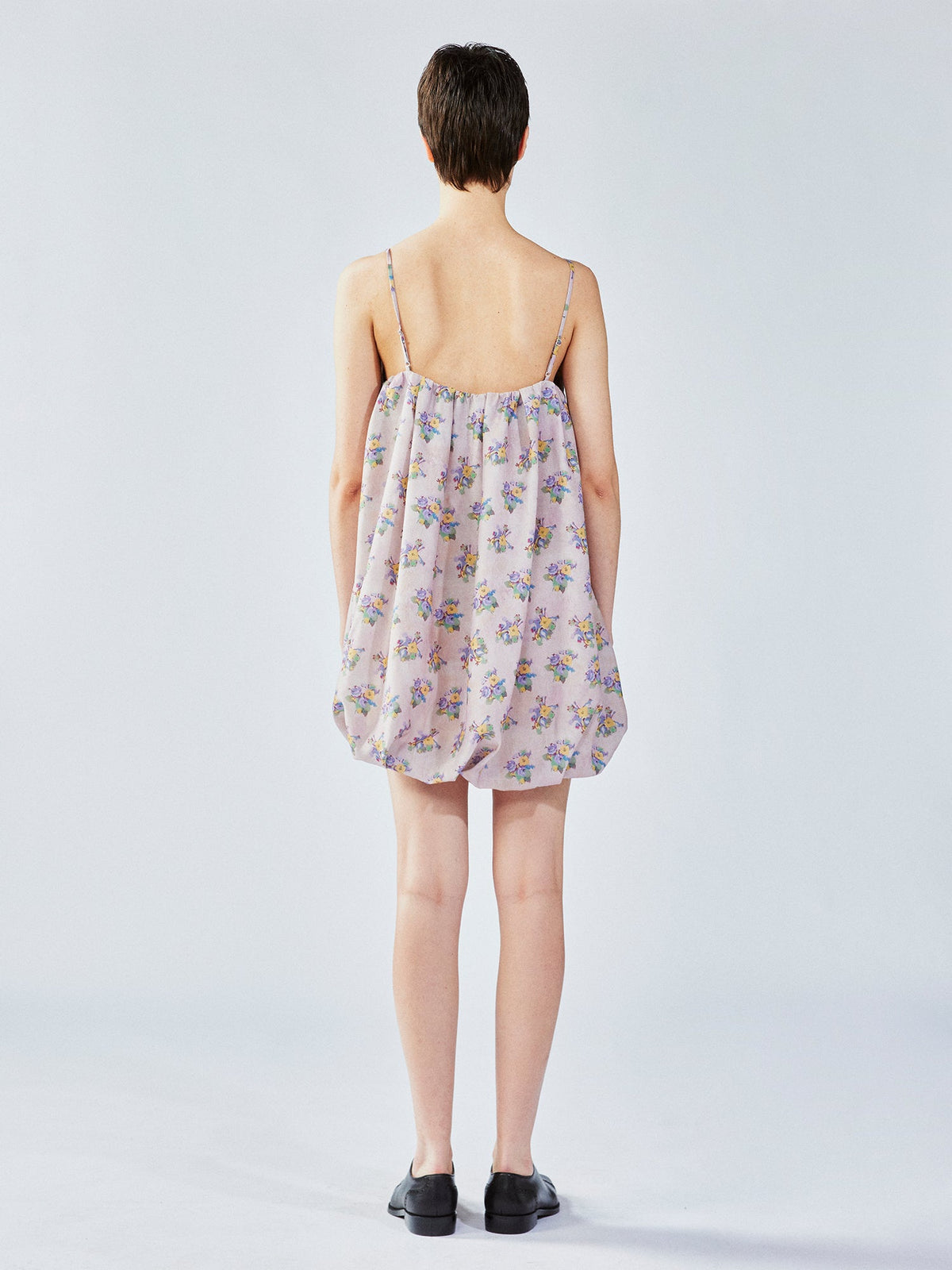 Cat scratch bedspread embroidery bubble slip dress