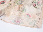 Vintage wallpaper-inspired floral lace shorts