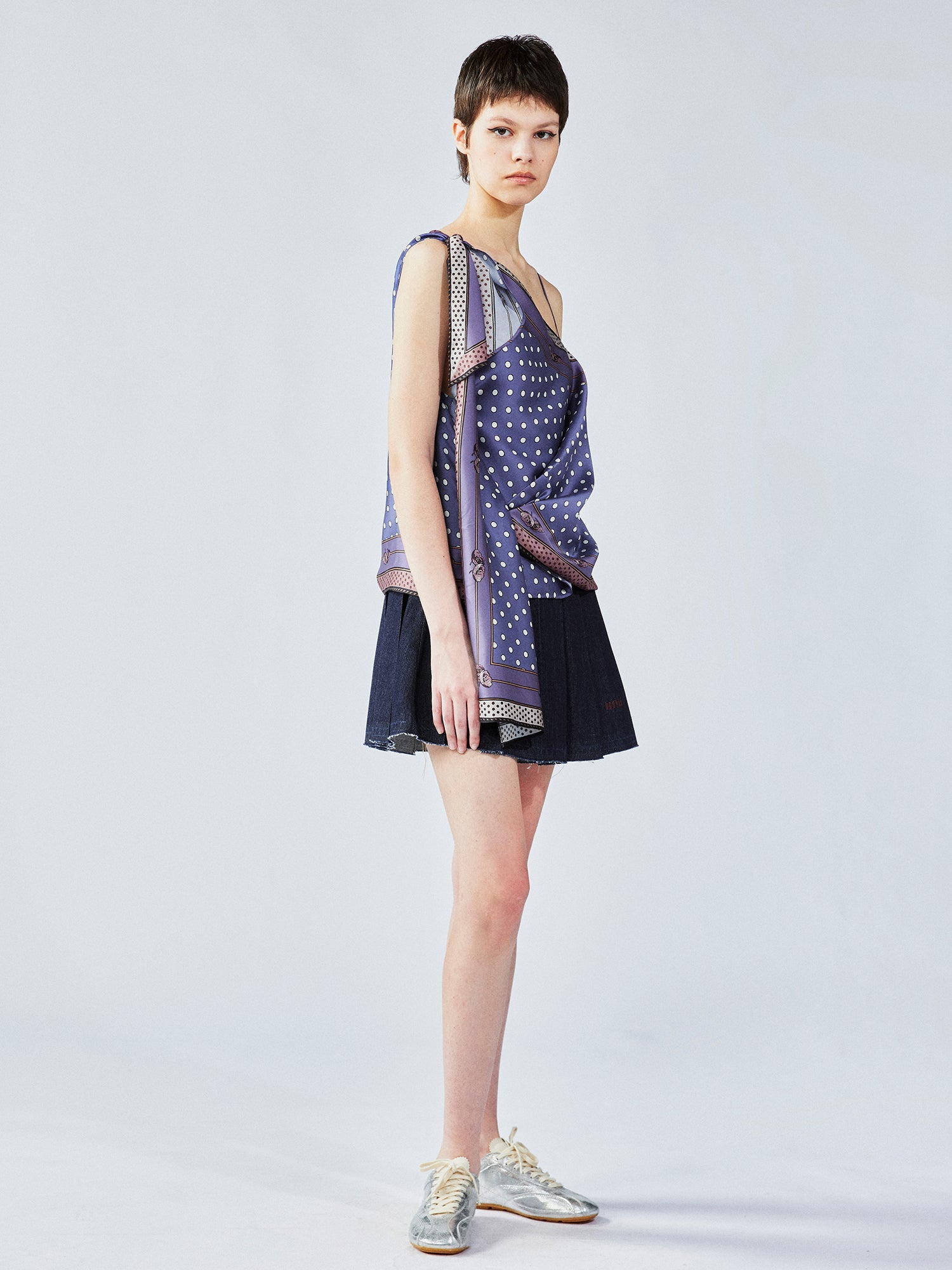 Scarf-twist camisole