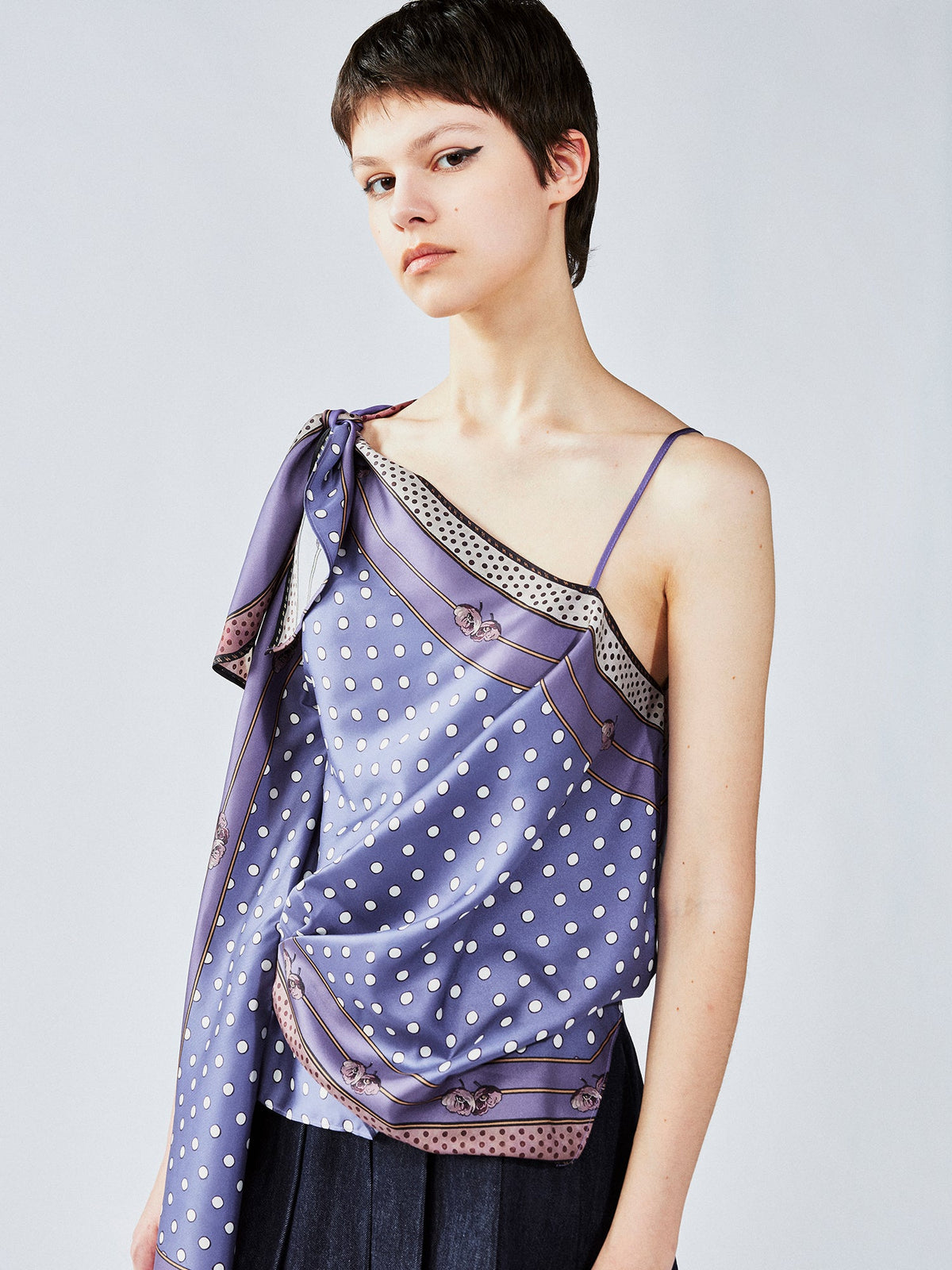 Scarf-twist camisole