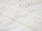 Cutwork embroidery patchwork shirt