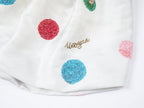 Oil-paint dot beaded dress