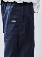 Retro blade cut barrel leg pants