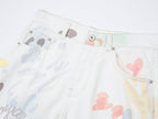 Graffiti straight-leg jeans