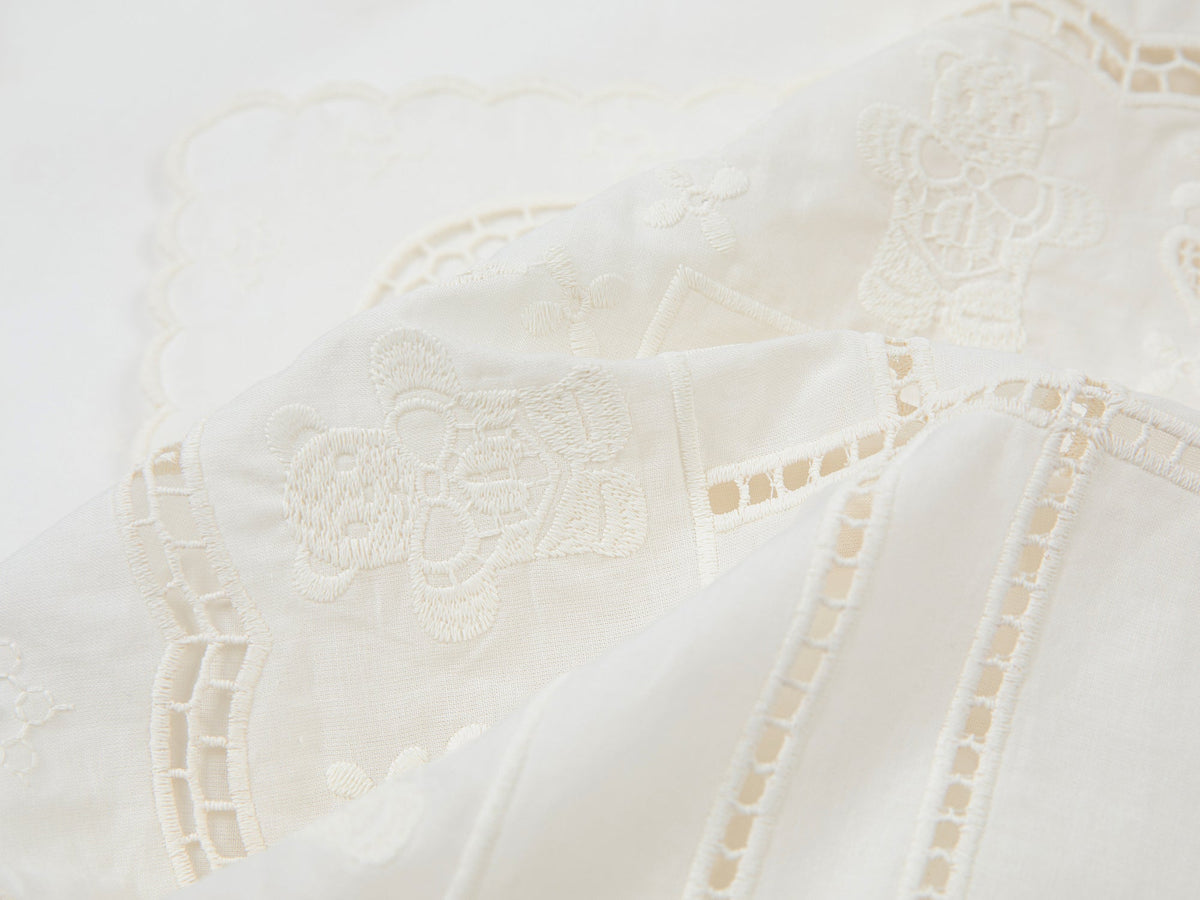 Cutwork embroidery patchwork skirt