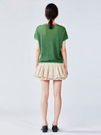 Love angel open-knit sweater tee