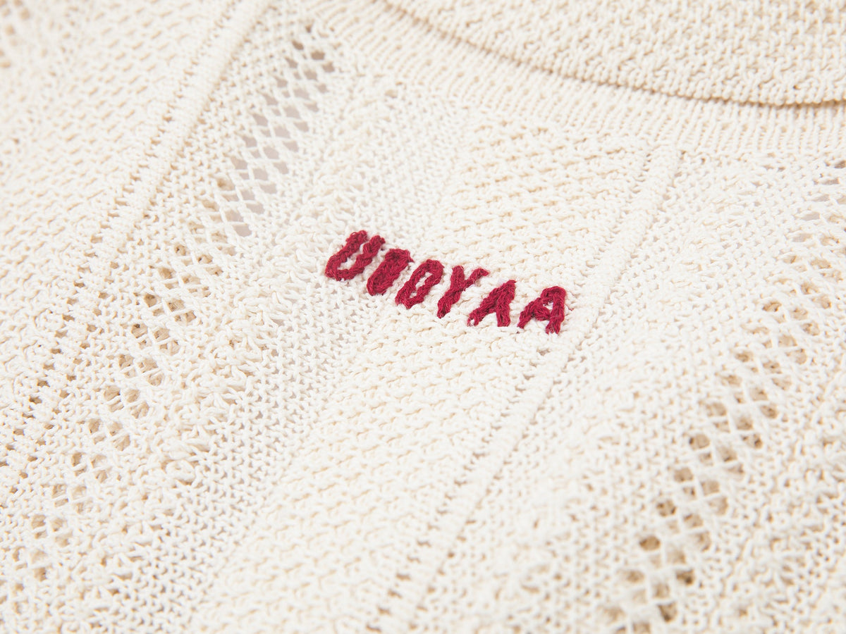 Love angel open-knit cardigan