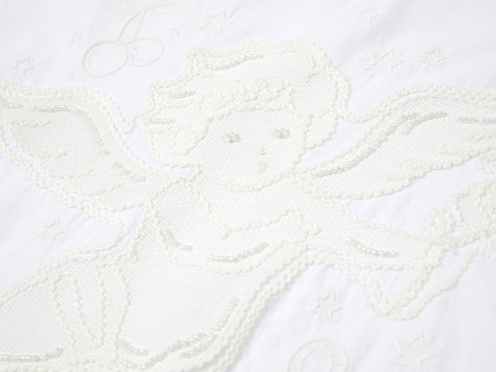 Angel embroidery tank dress