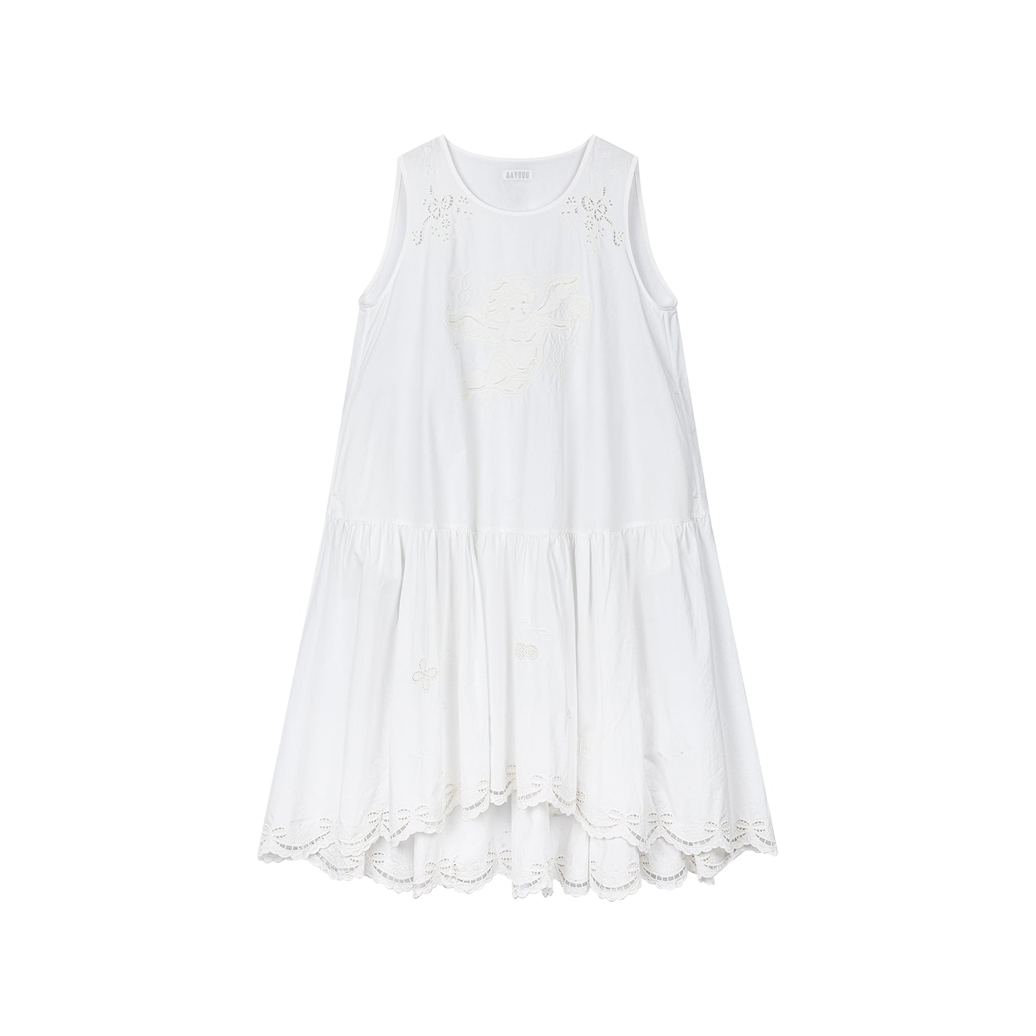 Angel embroidery tank dress