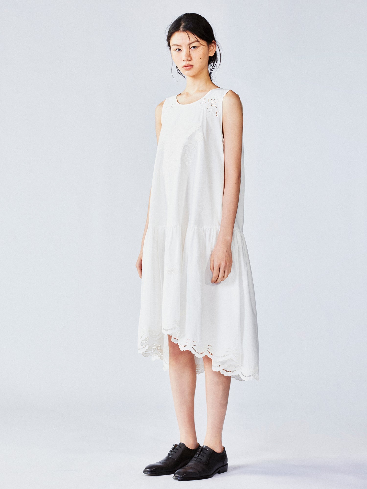 Angel embroidery tank dress