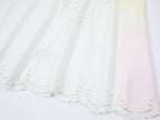 Openwork angel embroidery tencel denim skirt