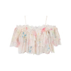 Dreamy graffiti lace camisole