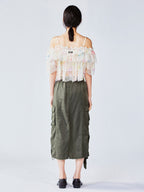 Dreamy graffiti lace camisole