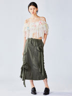 Dreamy graffiti lace camisole