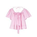 3D flower doll blouse