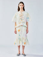Hand-drawn dreamy doll blouse
