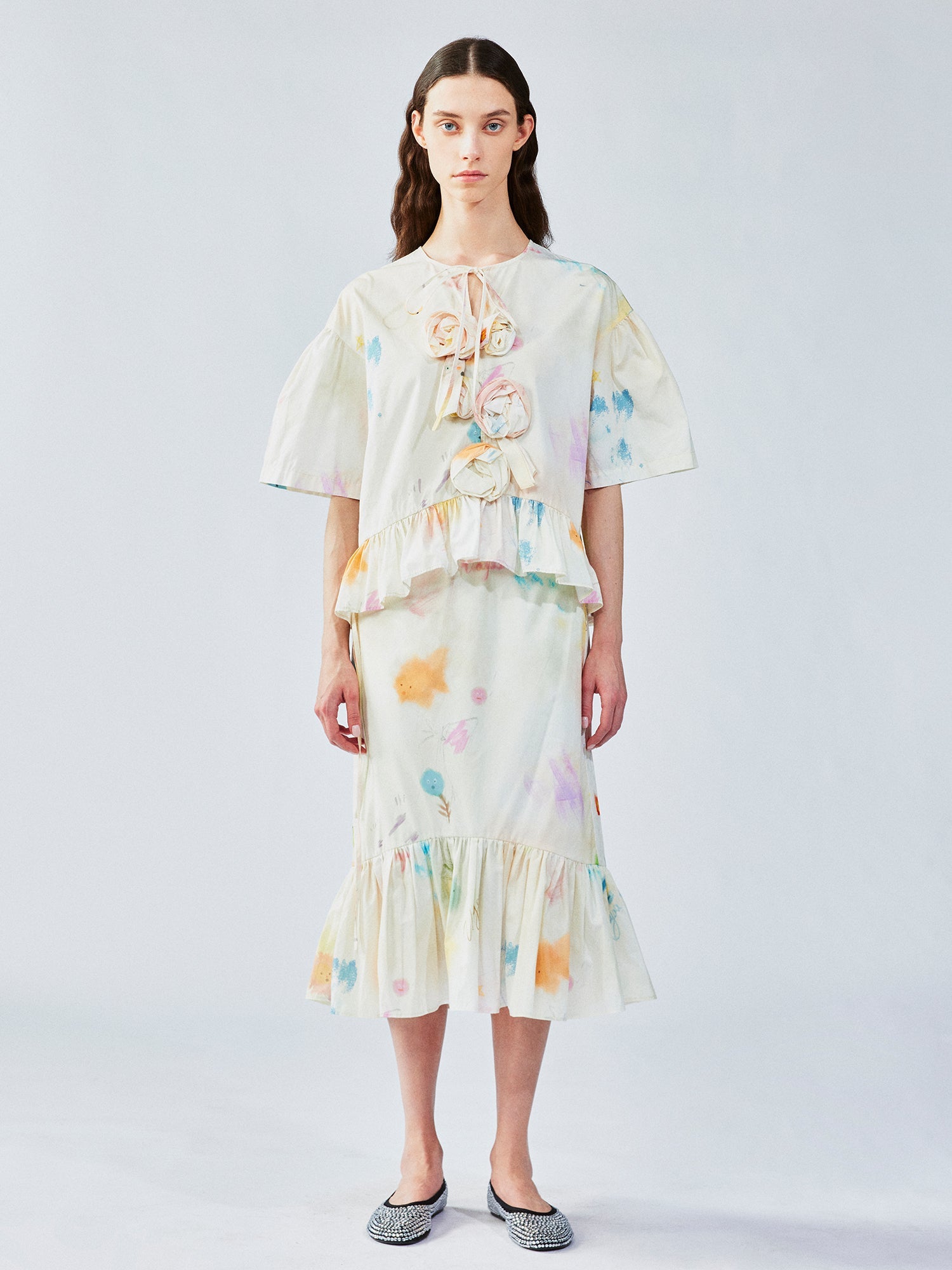 Hand-drawn dreamy doll blouse