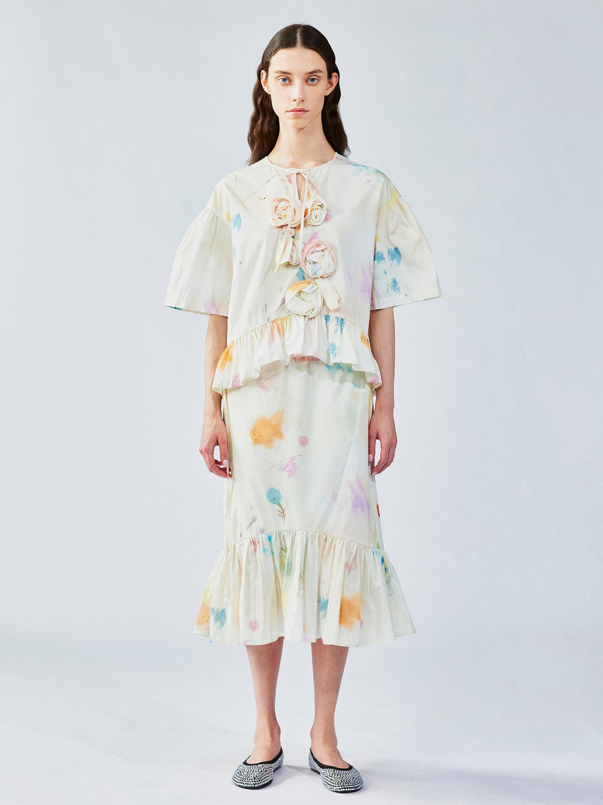 Hand-drawn dreamy doll blouse
