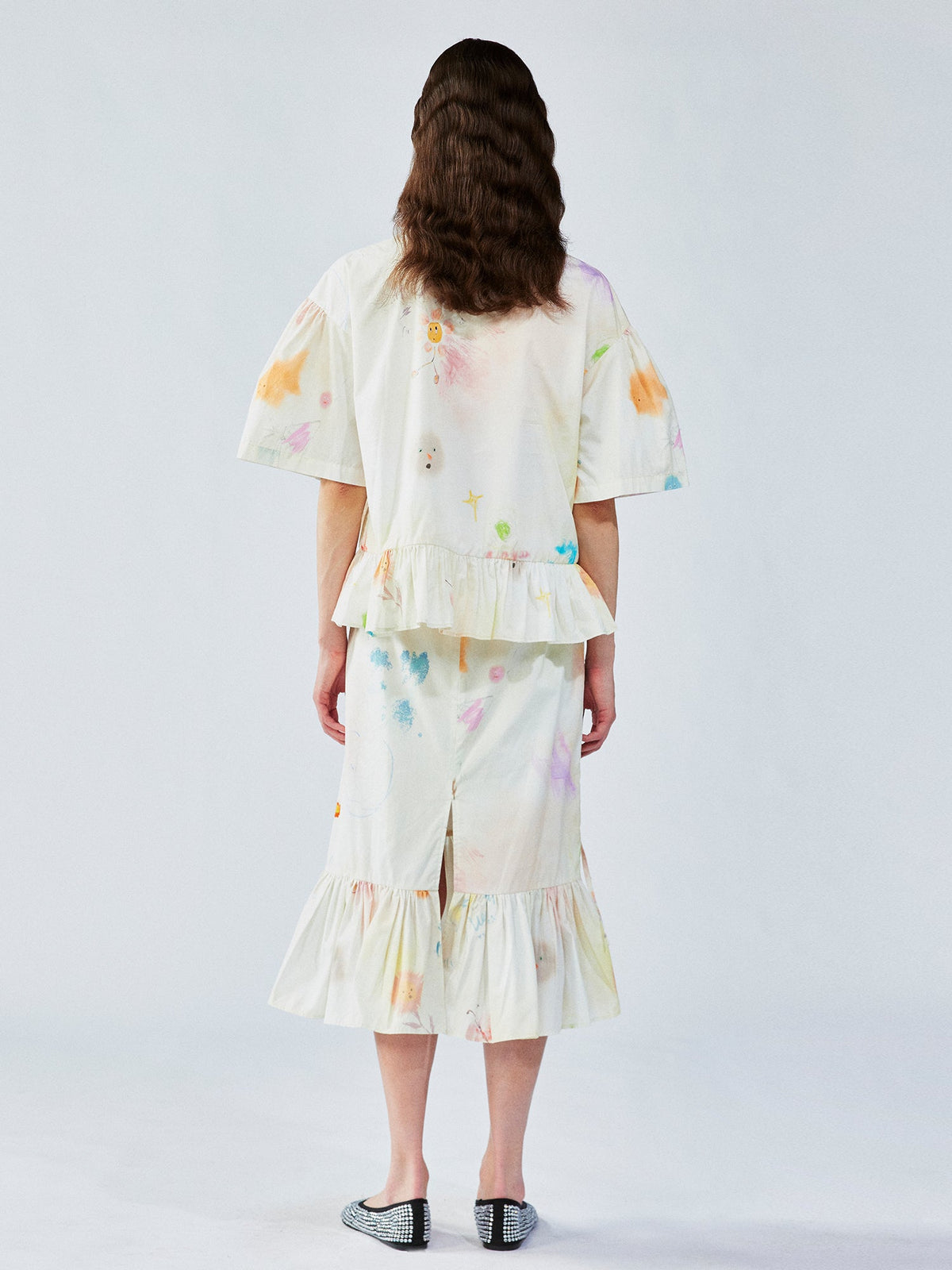 Hand-drawn dreamy doll blouse