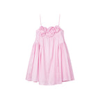 3D flower camisole dress