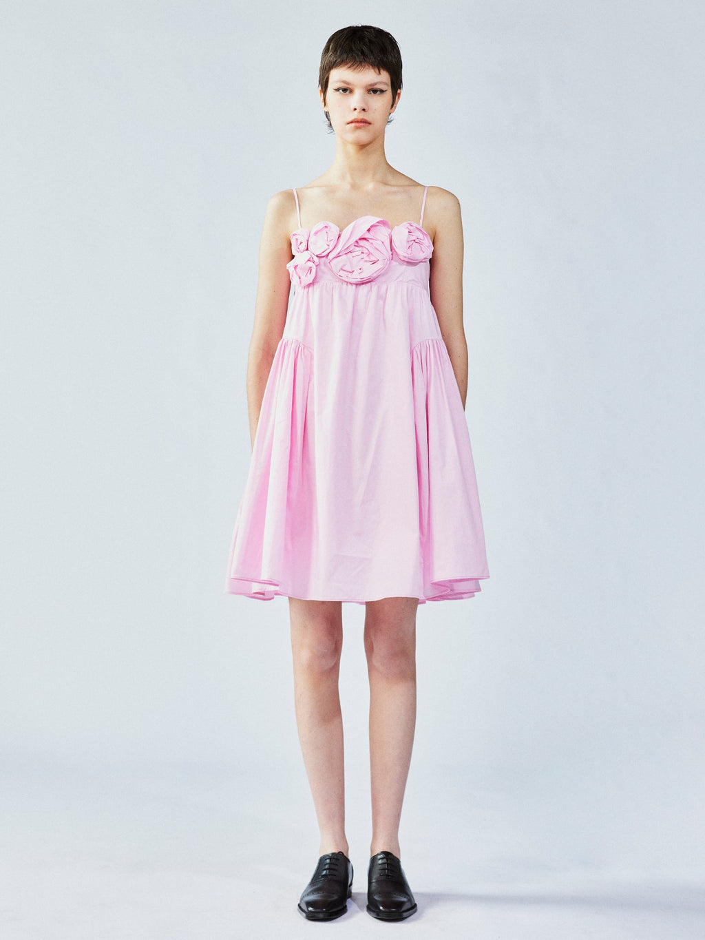 3D flower camisole dress