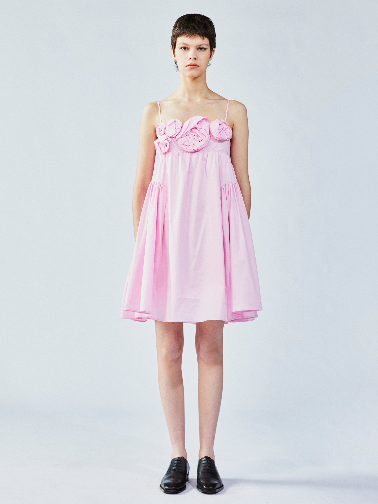 3D flower camisole dress