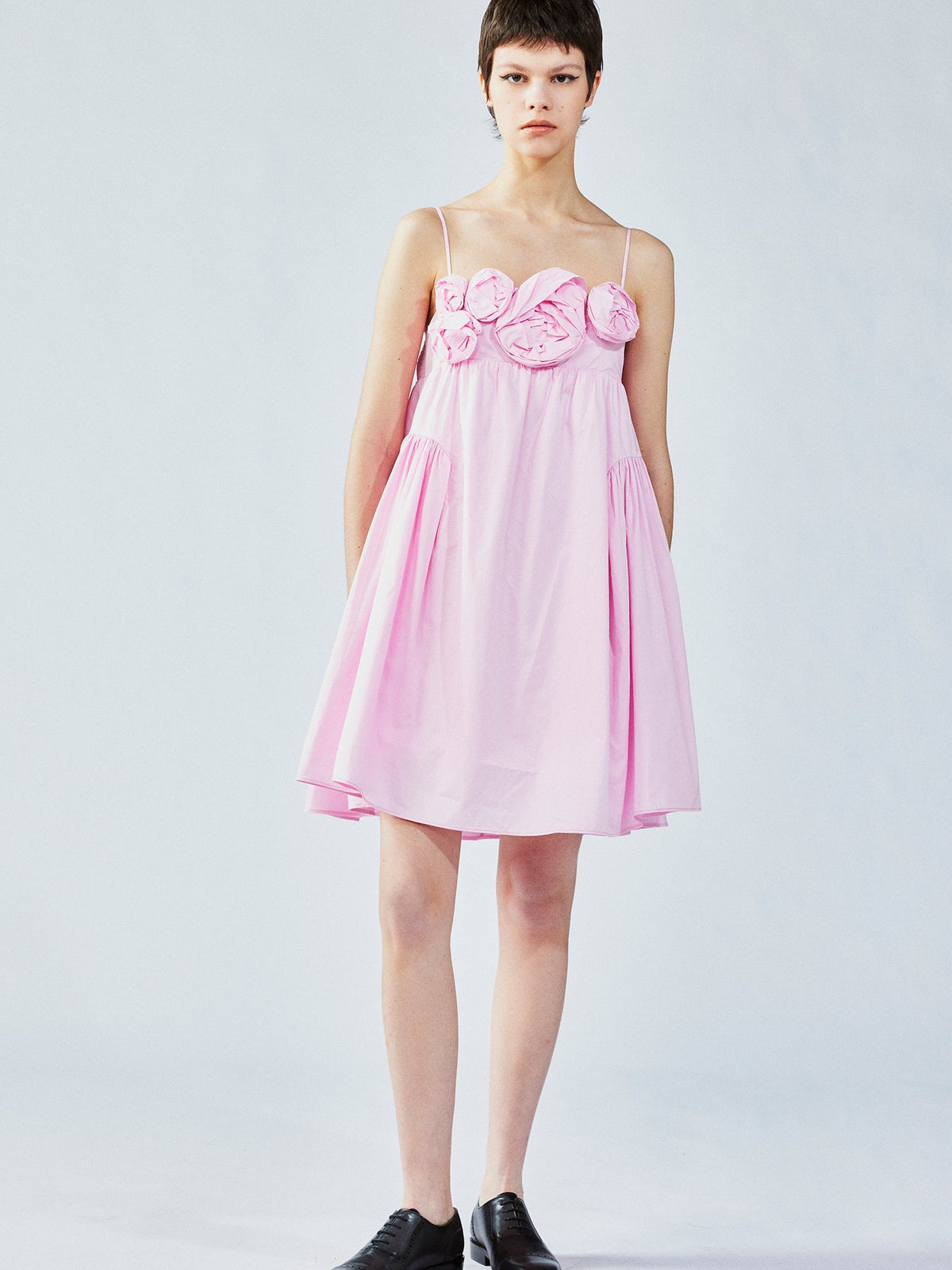 3D flower camisole dress