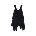 Asymmetric 3D flower camisole dress