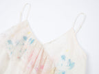 Dream graffiti lace tiered dress