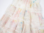 Dream graffiti lace tiered dress
