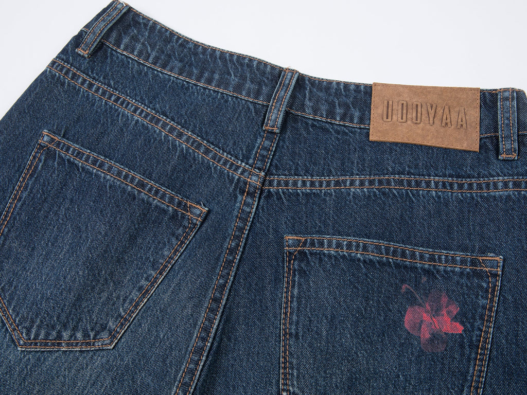 Hand-drawn dreamy jeans