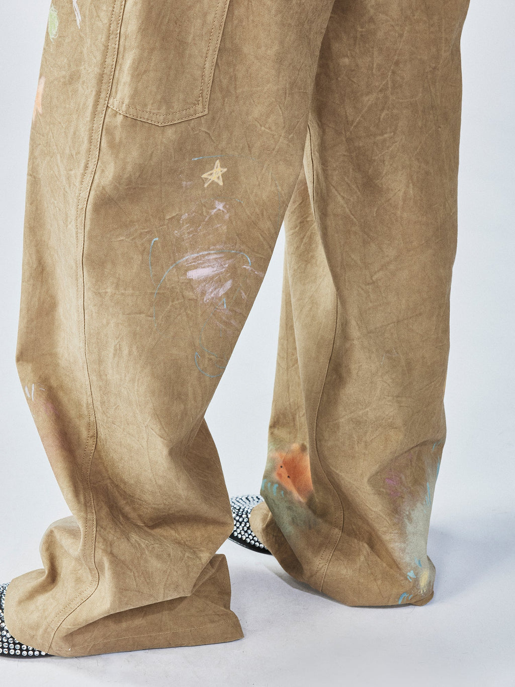 Hand-drawn dreamy jeans