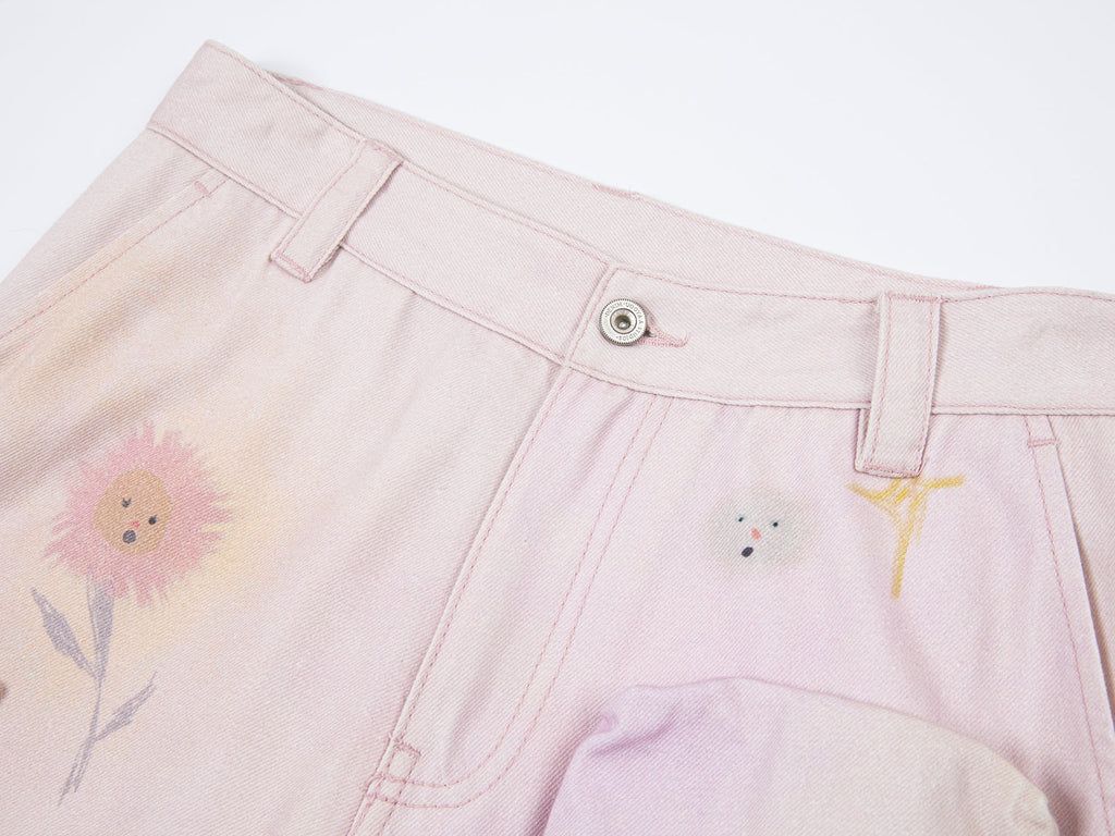 Hand-drawn dreamy cargo pants