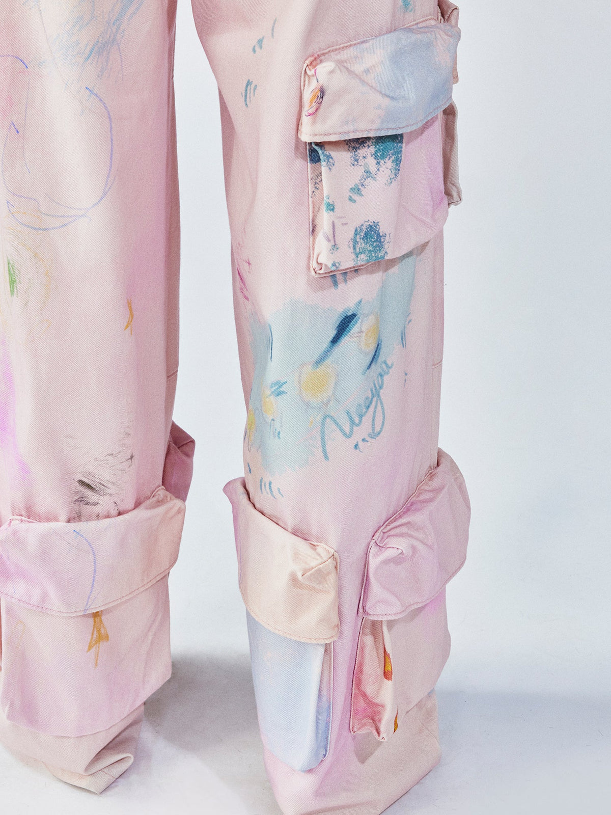 Hand-drawn dreamy cargo pants