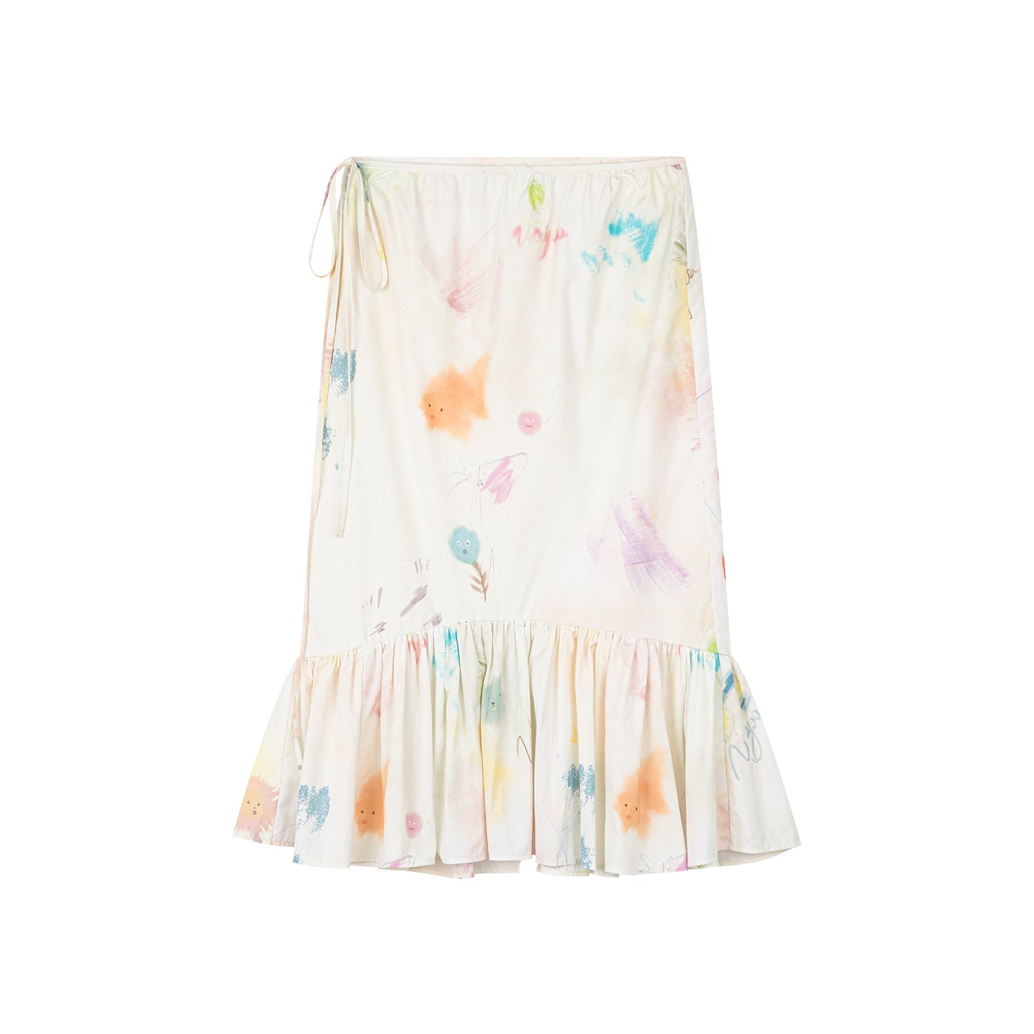 Hand-drawn dreamy fishtail skirt