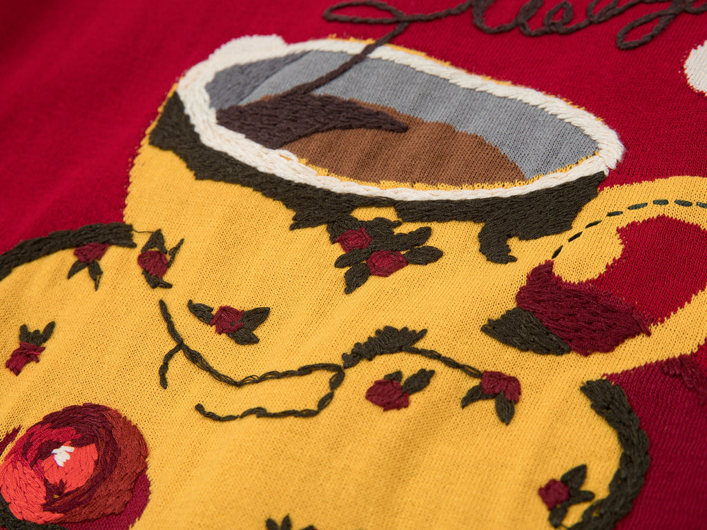 Afternoon tea-inspired knit tee