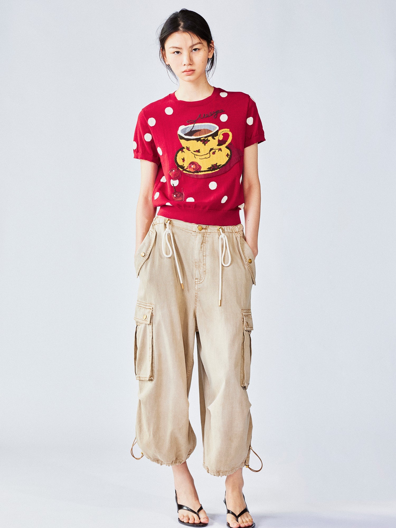 Afternoon tea-inspired knit tee