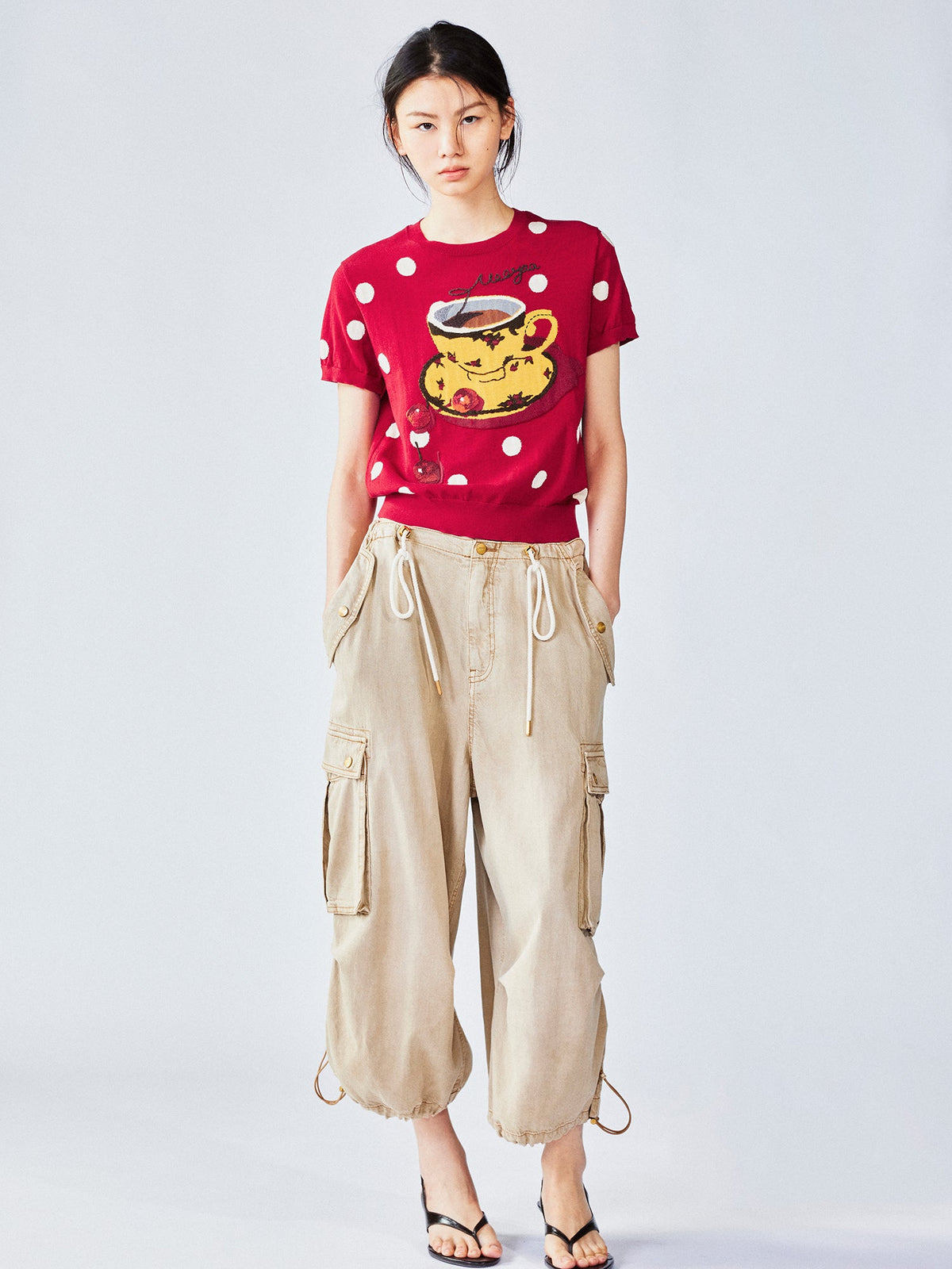 Afternoon tea-inspired knit tee