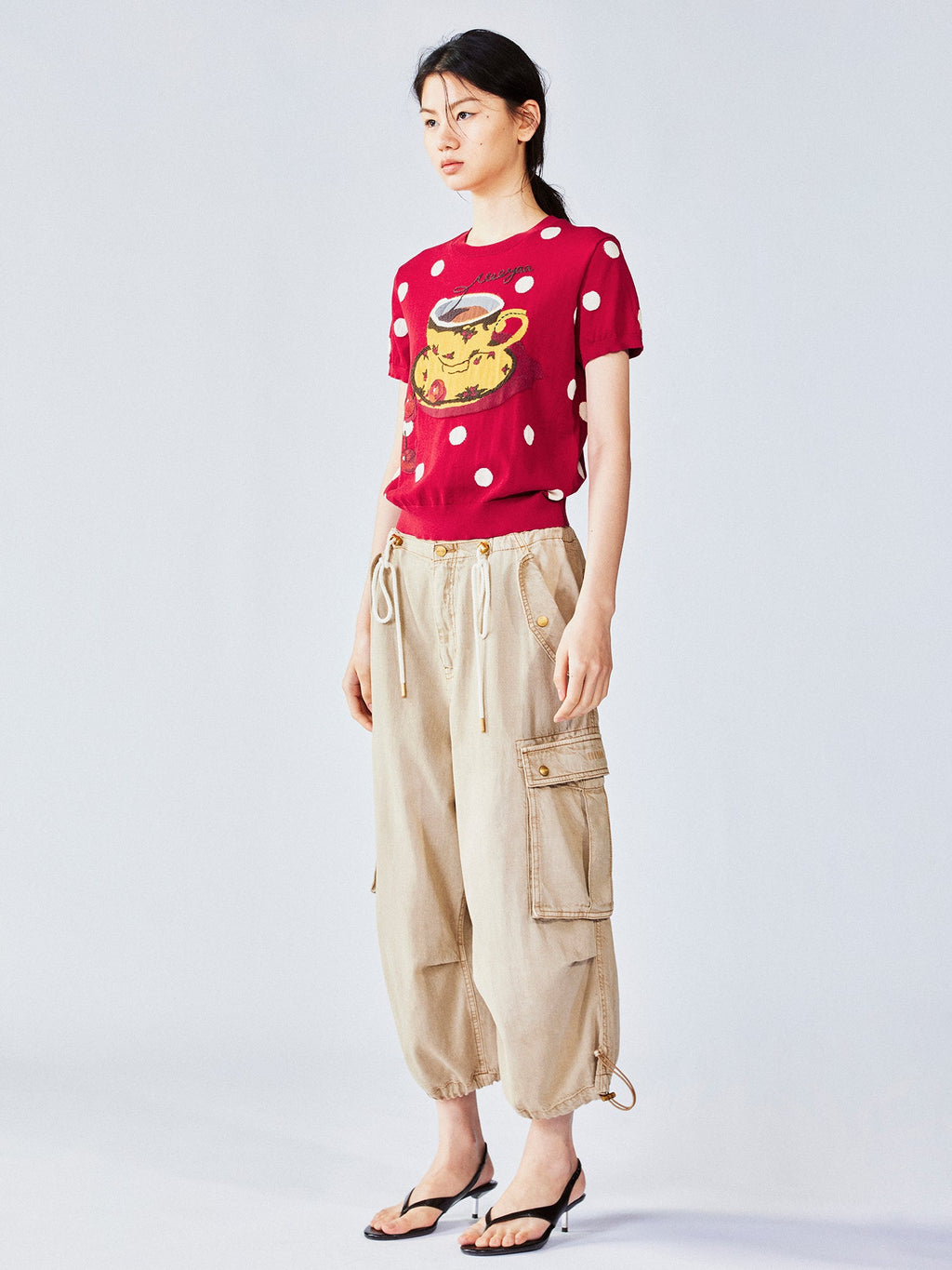 Afternoon tea-inspired knit tee