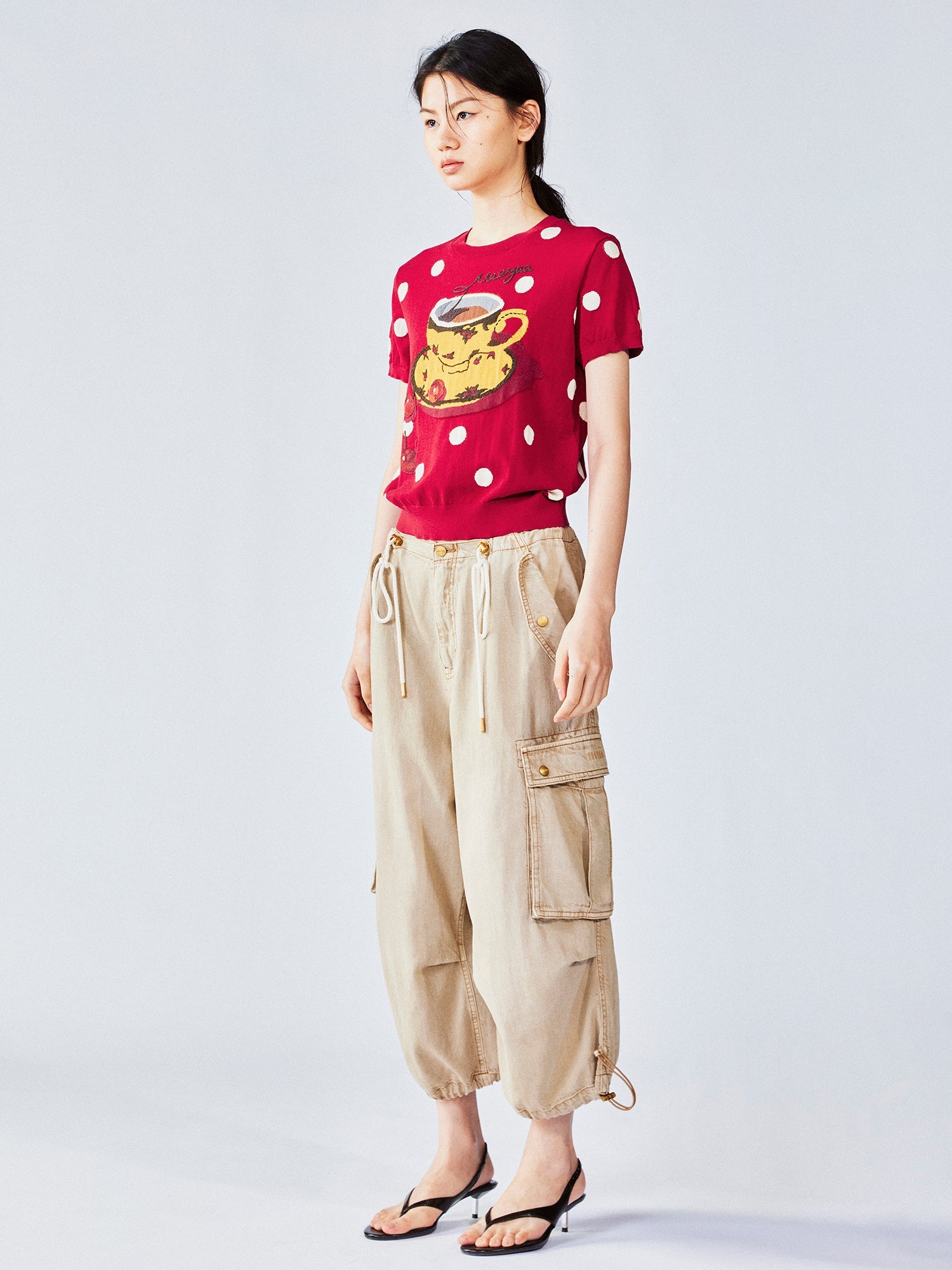 Afternoon tea-inspired knit tee