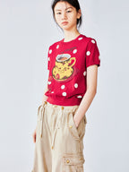 Afternoon tea-inspired knit tee
