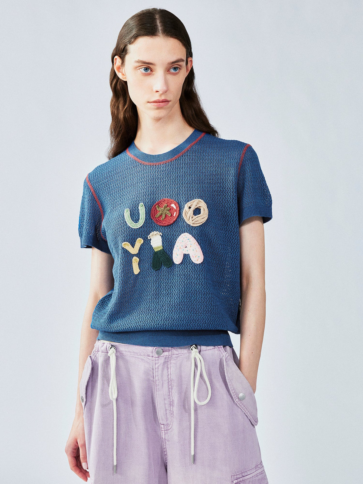 UOOYAA bites knit tee