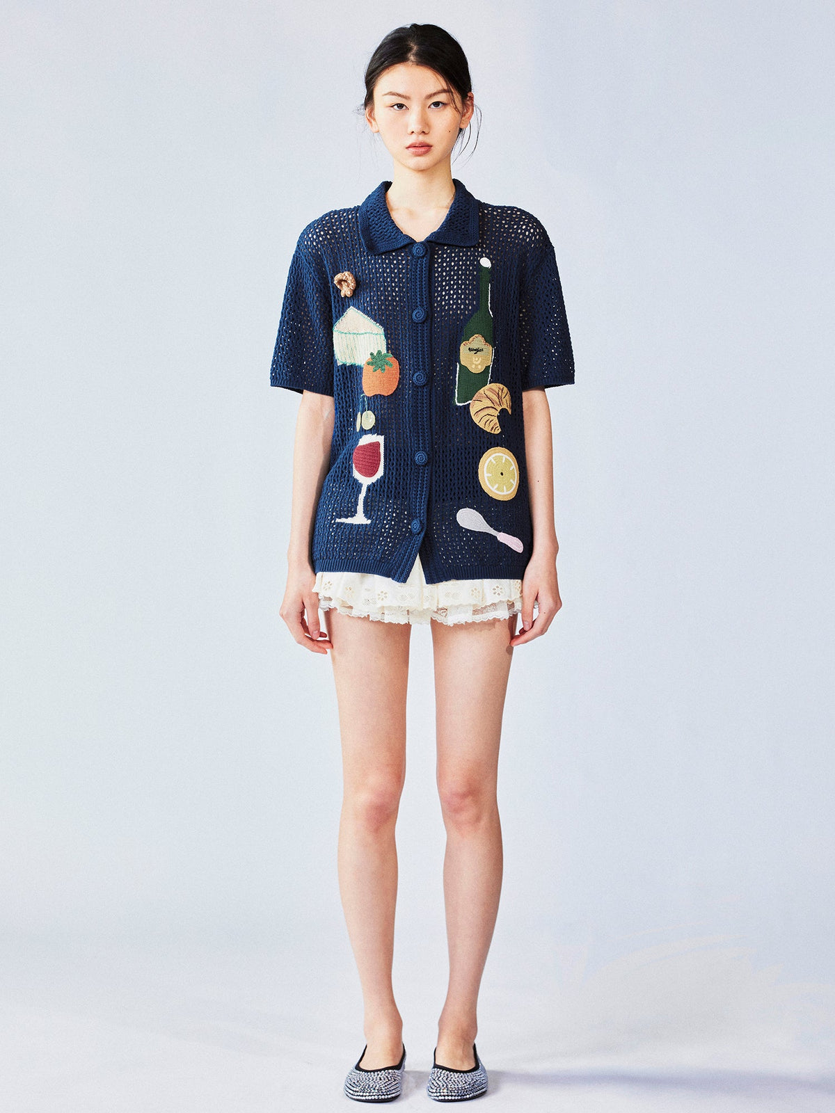 Love & food handcrafted cardigan