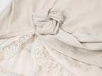 3D twist lace faux two-piece camisole tee