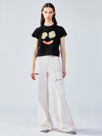 Sausage & egg embroidered tee