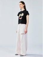 Sausage & egg embroidered tee