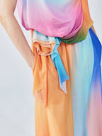 Dreamy light 3D appliqué dress
