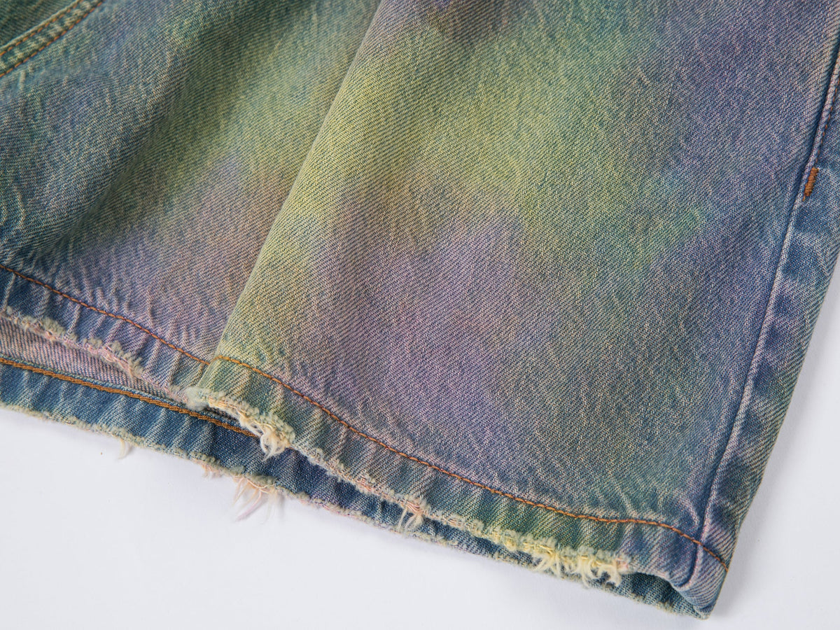 Dreamy light denim shorts