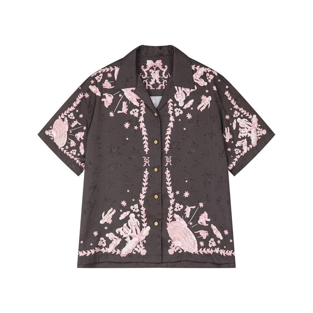 UFO cat jacquard shirt