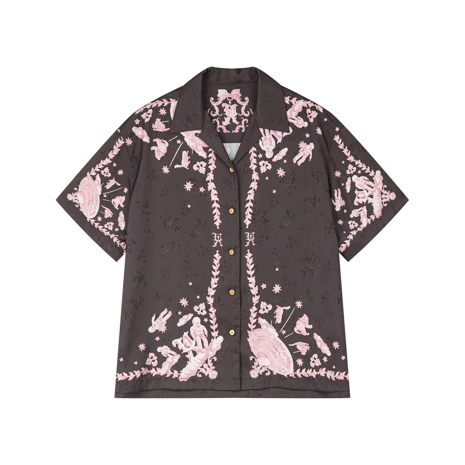 UFO cat jacquard shirt